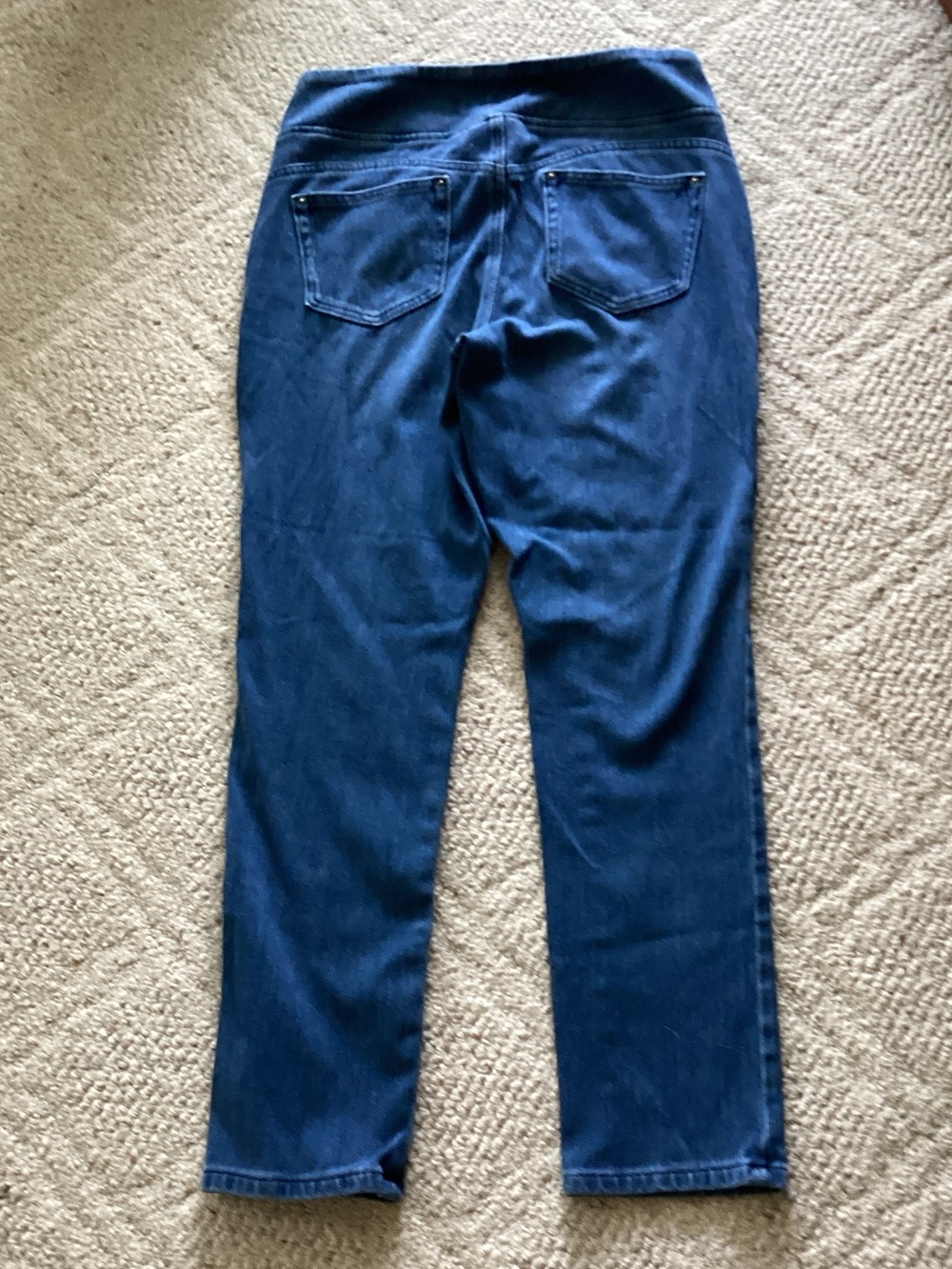 Belle by Kim Gravel pull-on style jeans casual weekend Smart casual  10 - Picture 2 of 5